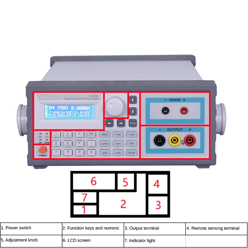 Linear Lab Power Supply Adjustable - Alimentation CC programmable à régulateur linéaire,