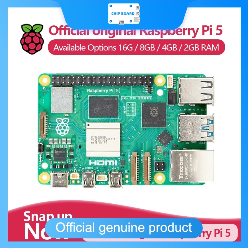 Raspberry Pi 5 8Gb Kit - Ordinateur officiel à carte unique Raspberry
