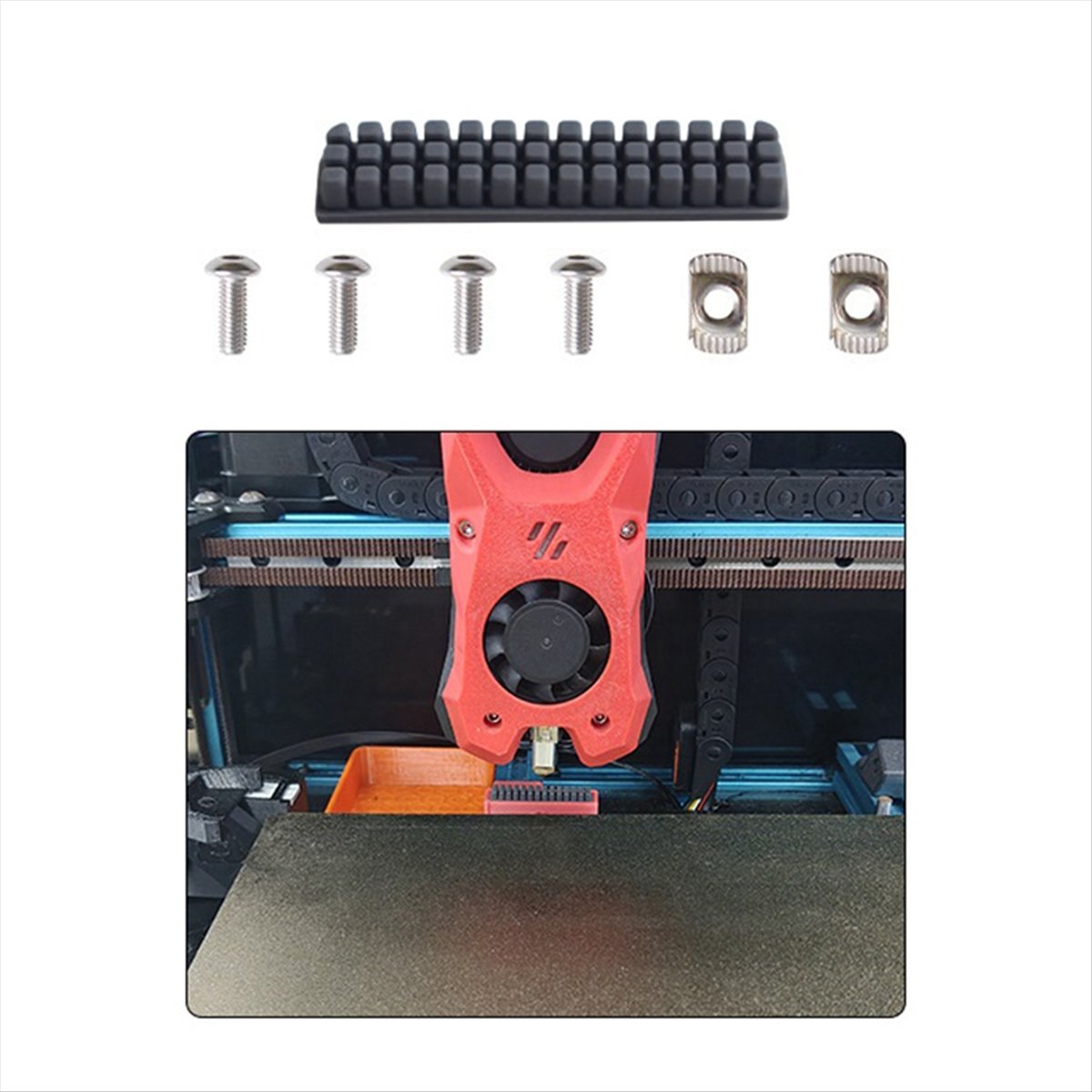 Voron 2.4 R2 Kit - (B63C) Brosse en silicone pour buse
