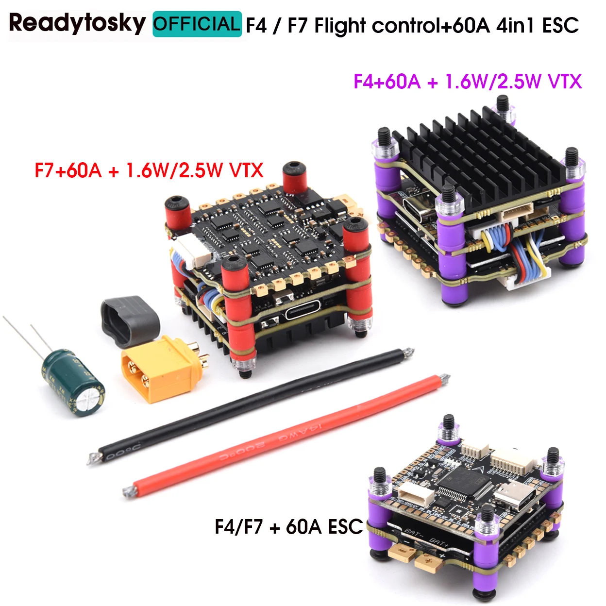 Contrôle de vol et pile ESC 60 - Fpv Flight Controller F7 Stack 60A avis et prix