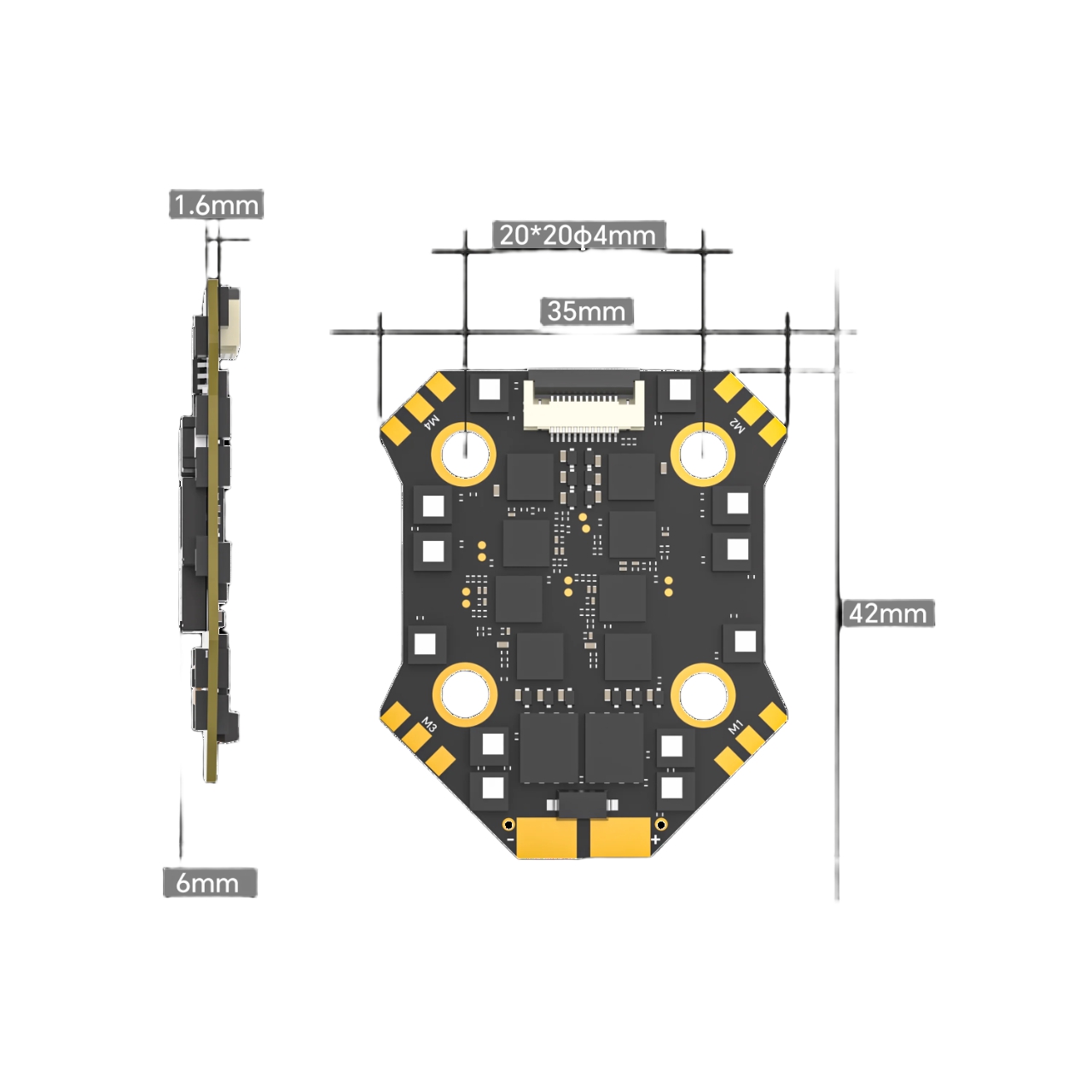 IFlight Borg Mini F7 Stack ave - Fpv Flight Controller F7 Stack 60A avis et prix