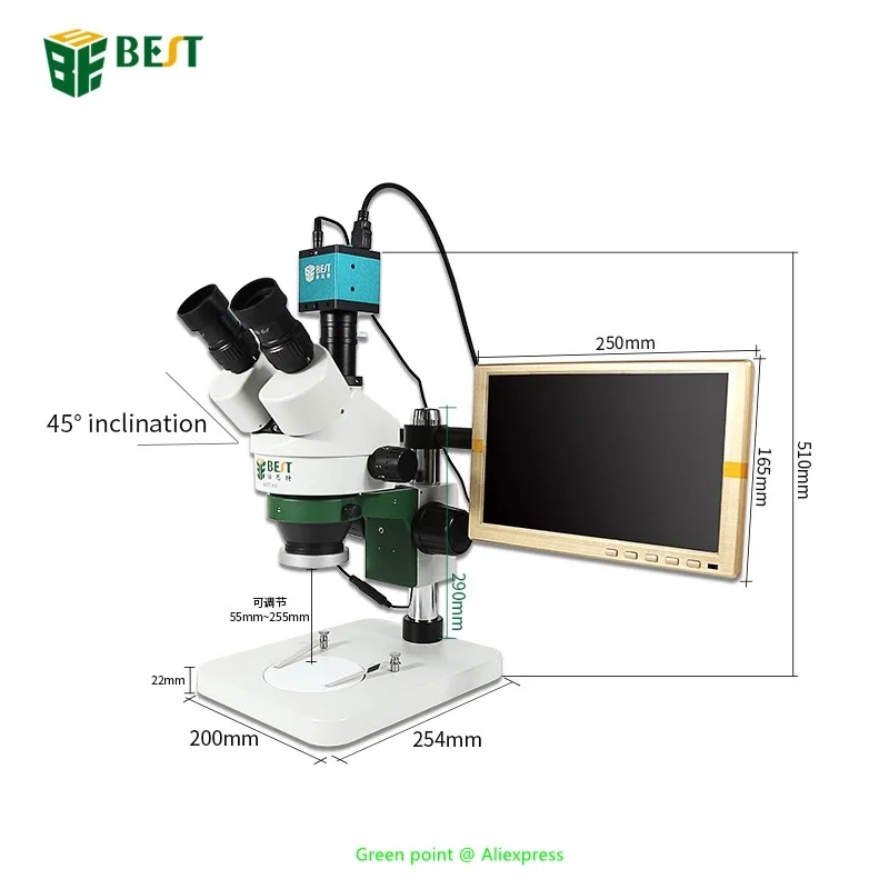 Microscope trinoculaire à Zoom - Stereo Trinocular Microscope Pcb avis et prix
