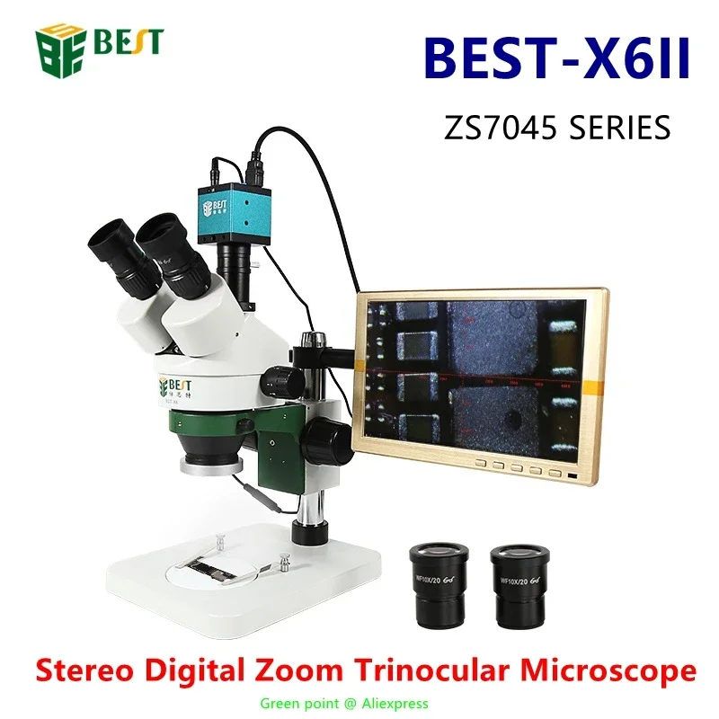 Microscope trinoculaire à Zoom - Stereo Trinocular Microscope Pcb avis et prix