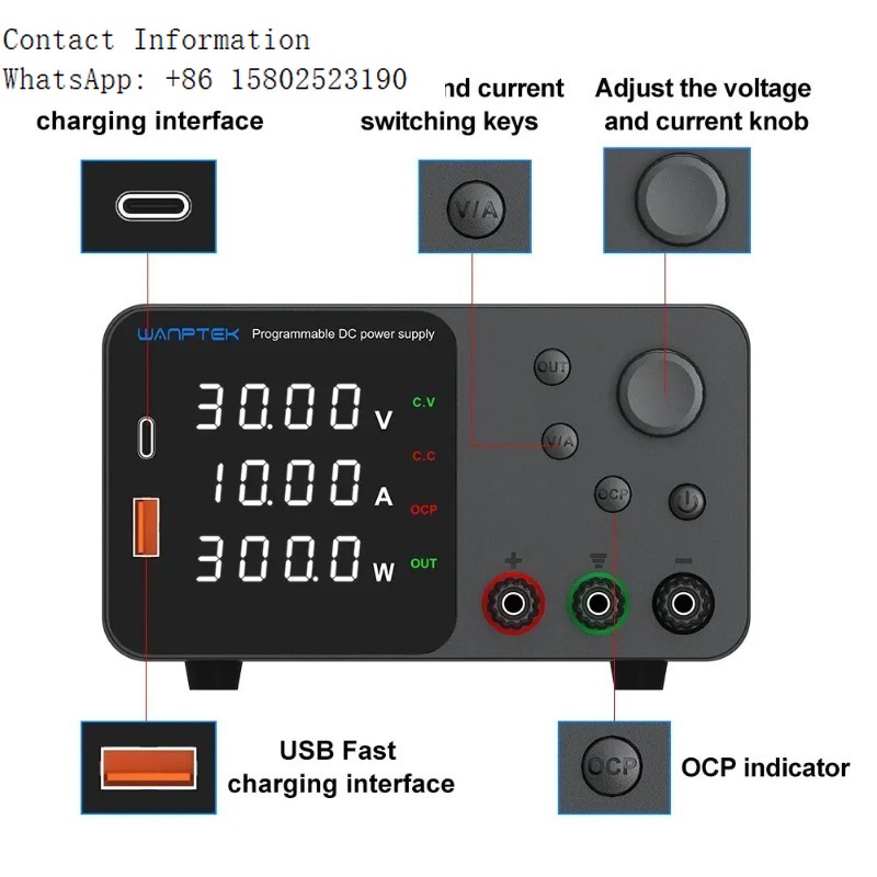 Alimentation programmable CC T - Programmable Dc Power Supply 30V 10A avis et prix